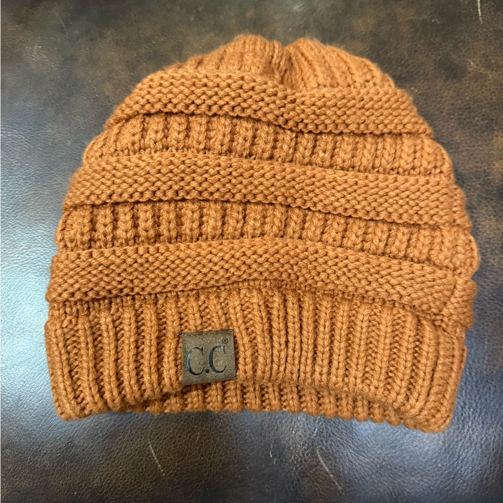 C.C Kids' Knit Beanie - burnt orange